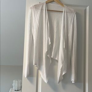 Linen and cotton soft lightweight, drapey open cardigan